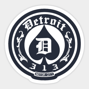 Detroit 313 Motor City Sticker